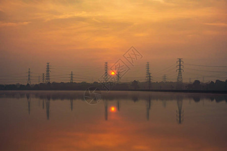 工厂在能源或环境概念方面的工业图片
