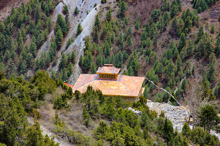 尼泊尔山区的房子图片