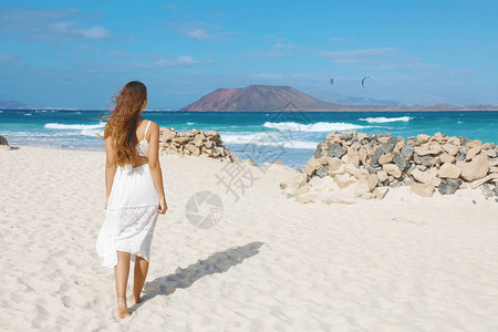 在加那利群岛富埃特文图拉的科拉莱霍海滩图片