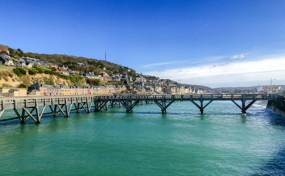 在英吉利海峡诺曼底海岸的诺曼底海岸图片