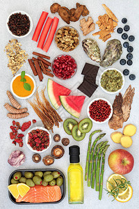 用于健康健身和活力的超级食品系列图片