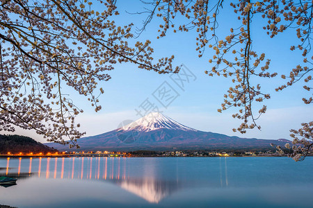 日本藤山川口湖的川口图片