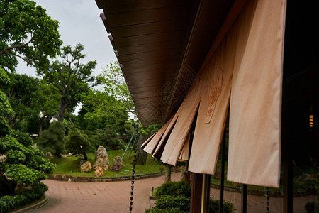 日式屋檐景观图片