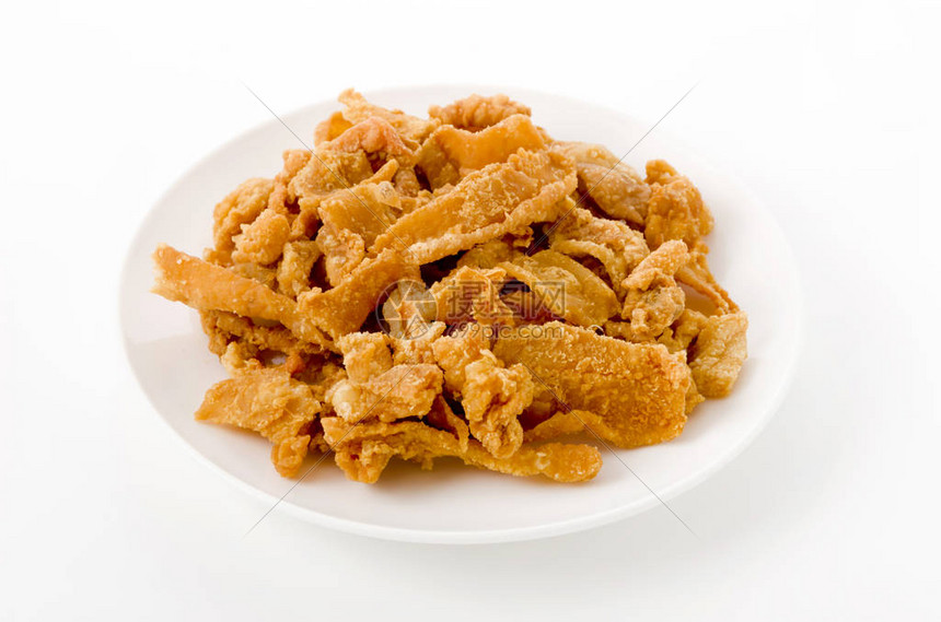 盘子里的脆皮炸鸡皮高清图片下载-正版图片506370339-摄图网