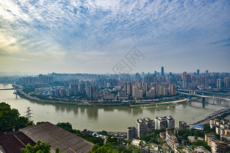 重庆嘉林河长江一带市风图片