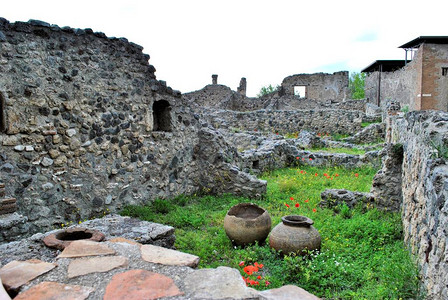 古代意大利城市庞贝Pompeiii人民悲剧图片