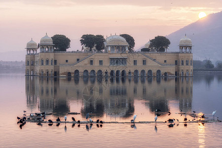 印度泰姬陵印度拉贾斯坦邦斋浦尔的Jal背景