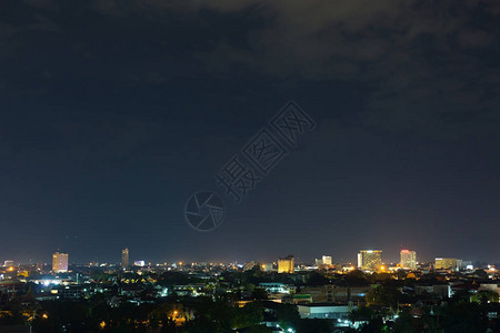 美丽的城市风景之夜图片