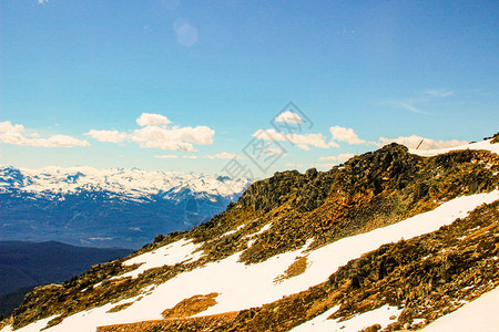 加拿大不列颠哥伦比亚省加拿大洛基山脉夏季风景全的罗布森山图片