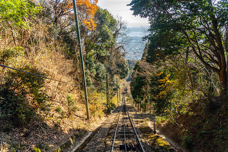 玛雅有线汽车和绳索系统在山顶和玛雅山基地之间行驶图片