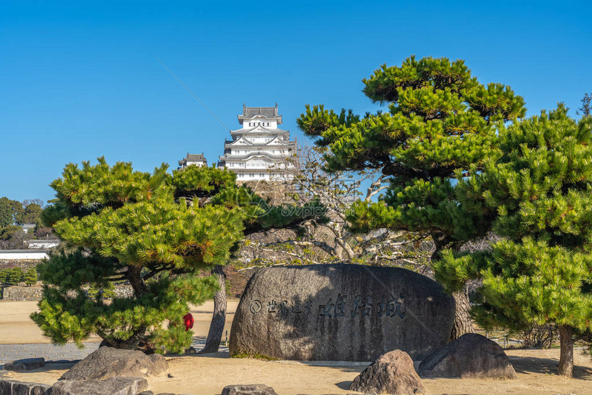 被称为日本兵库县白鹭城或白鹭城图片