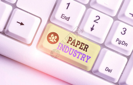 概念手写显示造纸工业分析制造和销售纤维素产品的图片
