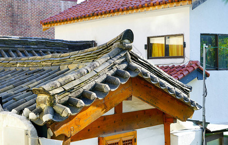 传统韩国房子的图片