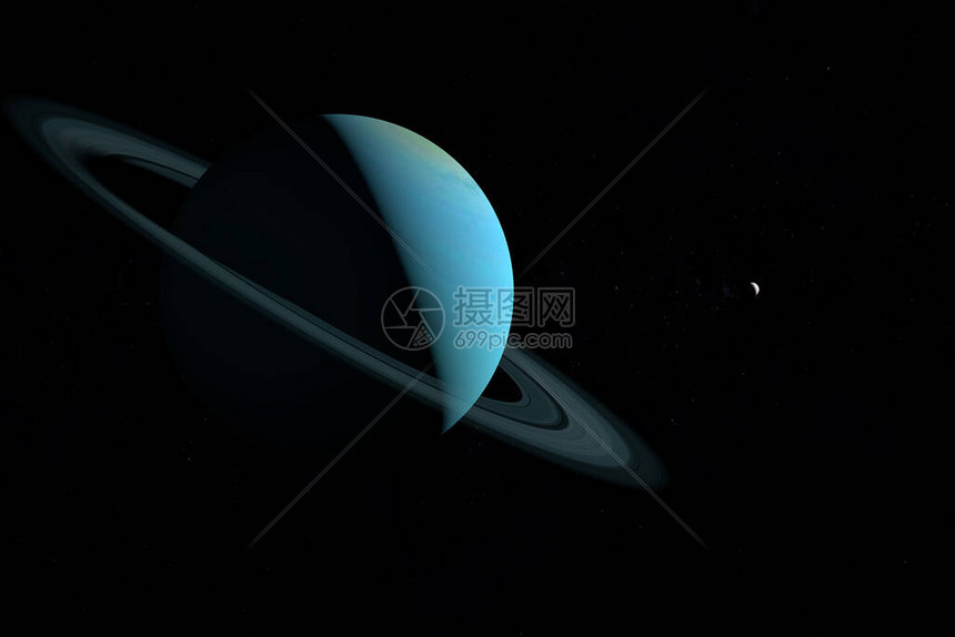 米兰达卫星天王星V在外层空间围绕天高清图片下载-正版图片506425178-摄图网