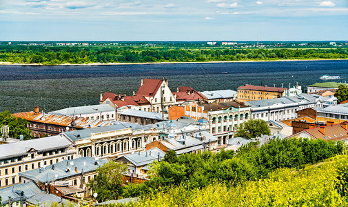 NizhnyNovgorod市风景与俄图片