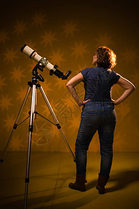 占星学概念观察恒星图片