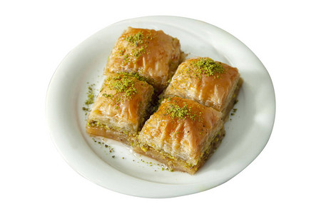 传统土耳其甜点Bakl图片