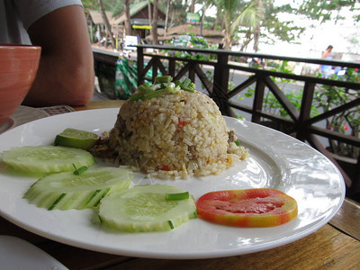 泰国传统食物美味有辣椒猪肉图片