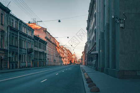 圣彼得堡历史中心街上图片