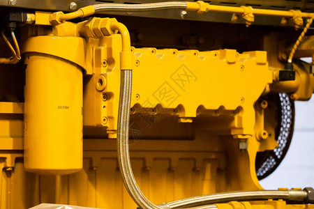 发电站发电机用黄色工业柴油发动机的碎裂情况单图片