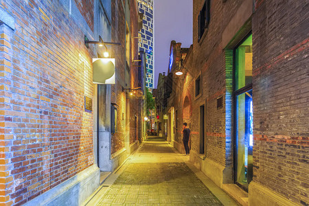 亚洲的上海石库门街图片