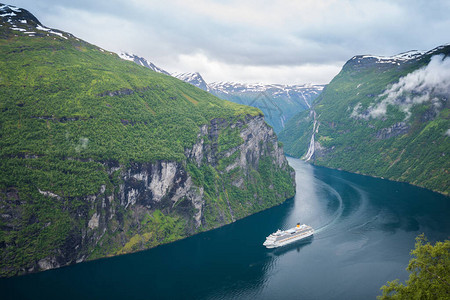 在挪威GeirangerGeirangerfj图片