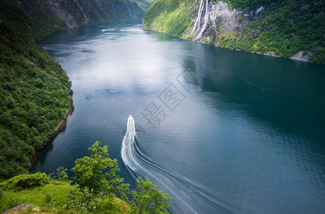 在挪威GeirangerGeirangerfj图片