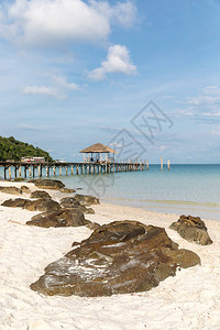 沙拉湾海滩柬埔寨西哈努克维尔的高图片