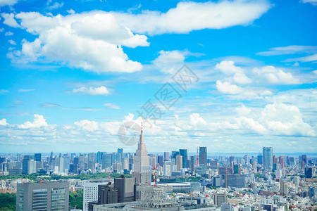 日本东京阳光明媚的一天城市图片