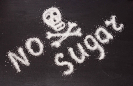 糖的伤害概念图片