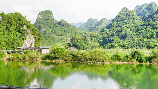 清远英德青山水的美丽风景图片素材