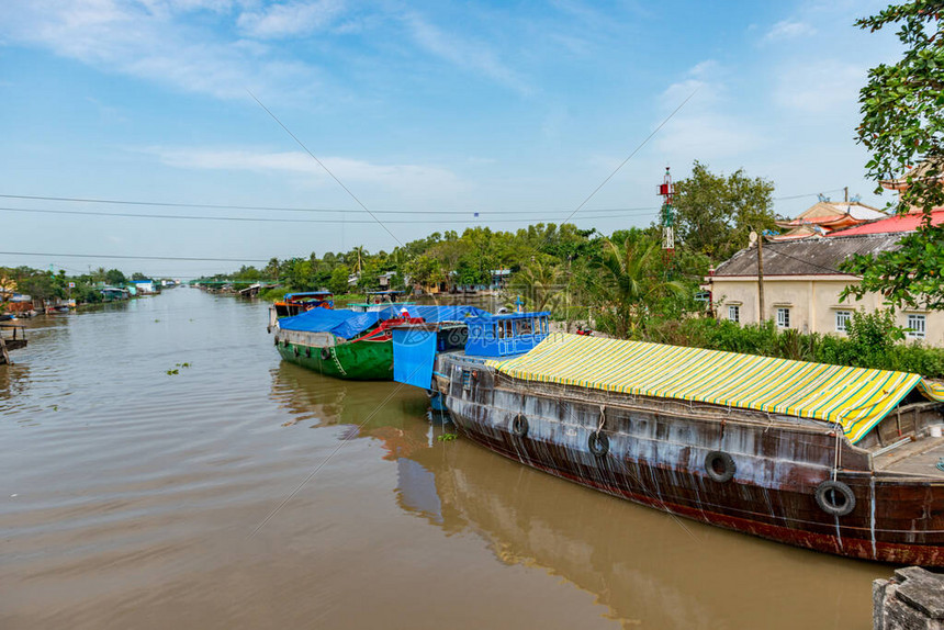 越南湄公河三角洲CanTho市附近的湄公高清图片下载正版图片506540451摄图网
