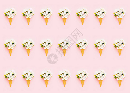 华夫饼冰淇淋甜筒图片