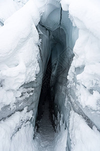 阿拉斯加马塔努斯卡冰川洞入口图片