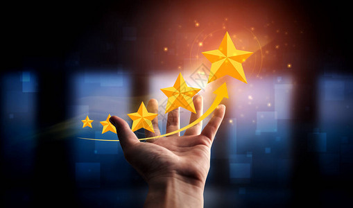 客户评论满意度反馈调查概念用户对在线申请的服务体验进行评分客户可以评估导致业务声誉排图片