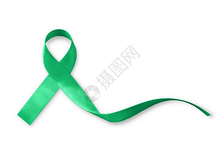 绿丝带意识标志弓图片