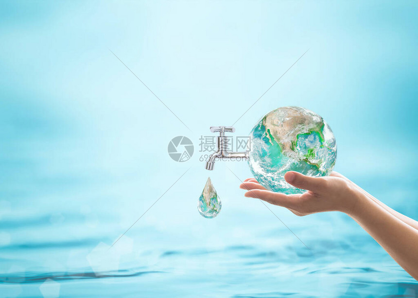 世界水日节约水质运动和环保理念美航空天局提供的这图片