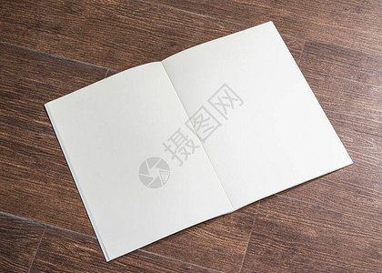 带有空白打开页a4平装本模型的书籍模型图片