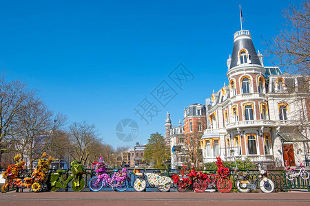 春季在荷兰阿姆斯特丹装饰图片