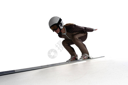 跳跃滑雪者图片