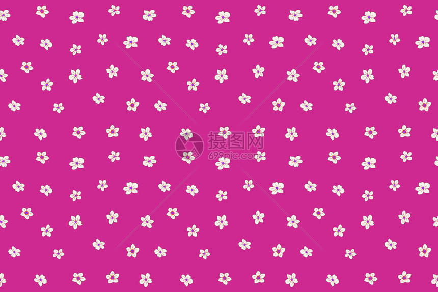 可爱的无缝模式在小花棕色粉红色和洋红色的杂乱花卉风格优雅的图片