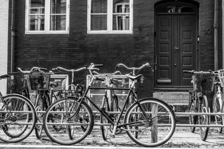 哥本哈根美丽的街道旅行背景在哥本图片