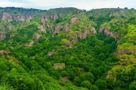 亚美尼亚山洞穴城市赫恩佐雷图片