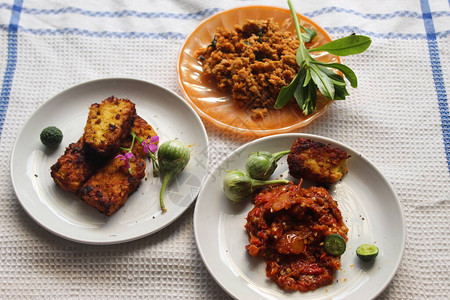 来自雅加达的传统食品菜单午图片