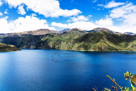 Cuicocha是安第斯山脉的西部火山图片