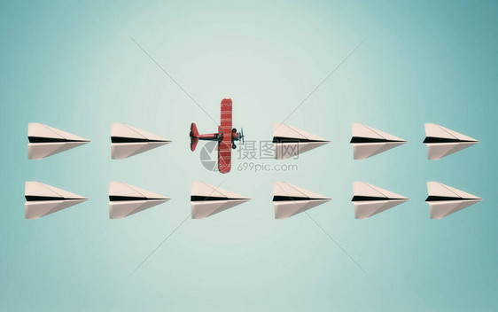 会飞的纸飞机外框概念不同的心态图片