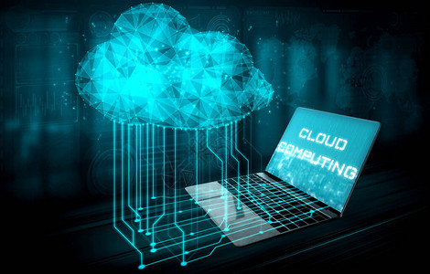 业务网络概念的云计算技术和在线数据存储图片