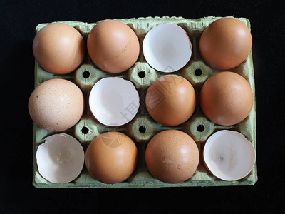 鸡蛋营养食品壳母鸡清蛋黄图片