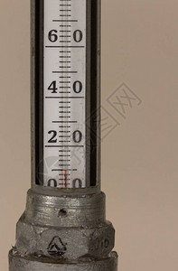 工业水银温度计带有摄氏刻度的温度计图片