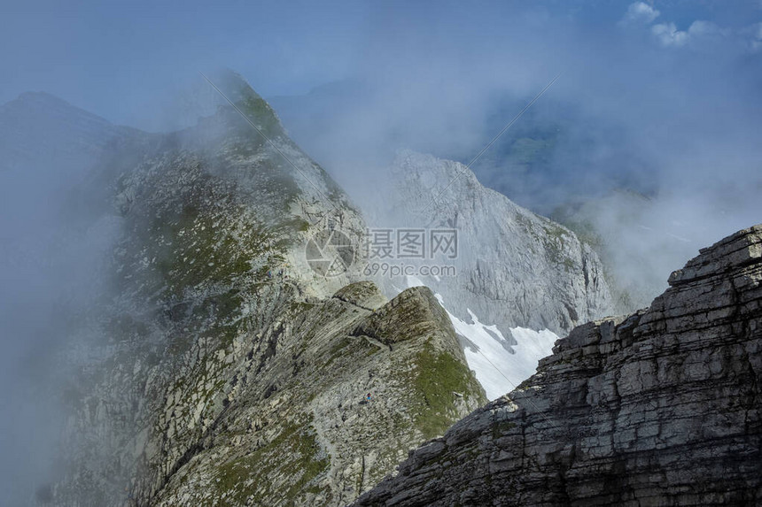 瑞士Saentis山顶图片